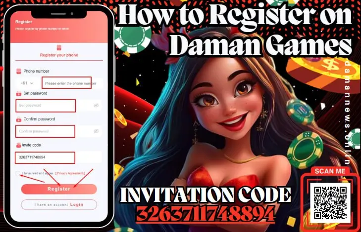 How to Register on Daman Games