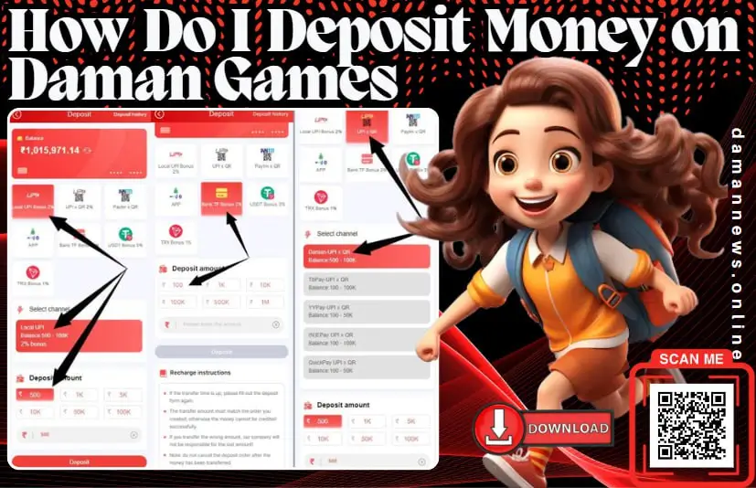 How Do I Deposit Money on Daman Games