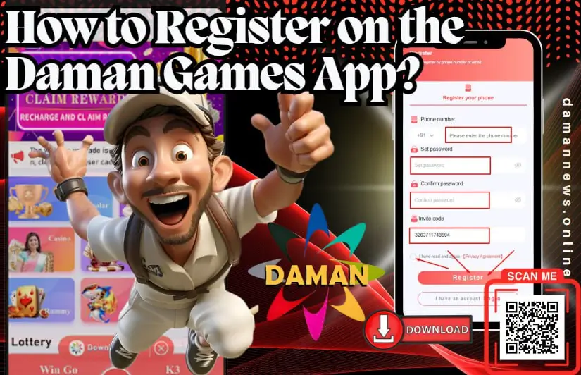 How to Register on the Daman Games App